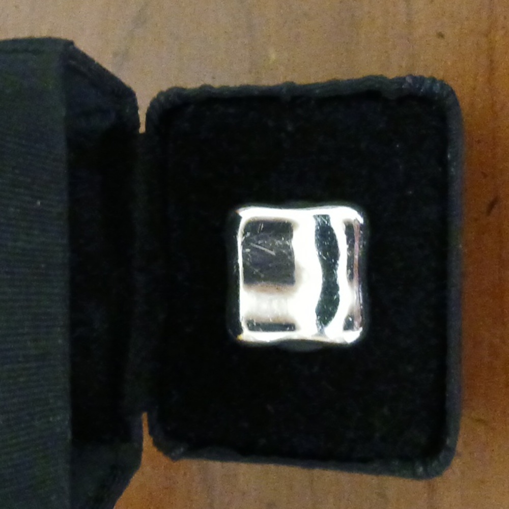 Sterling Silver Tablet Ring Size 7